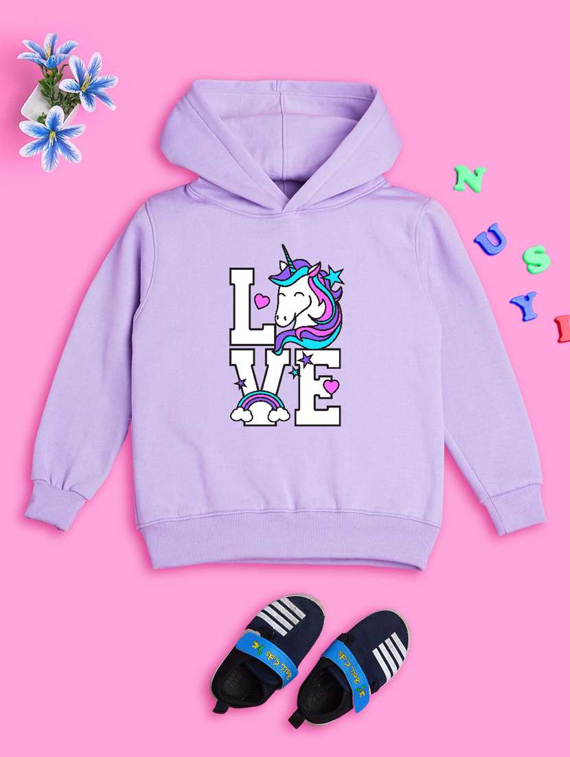 lavender hooded neck sweatshirts - 20684848 -  Standard Image - 1