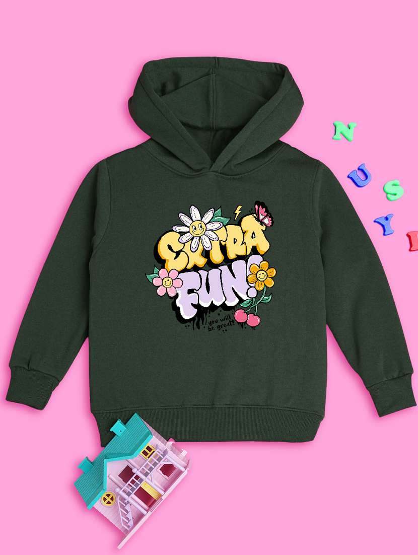 green hooded neck sweatshirts - 20684877 -  Standard Image - 1