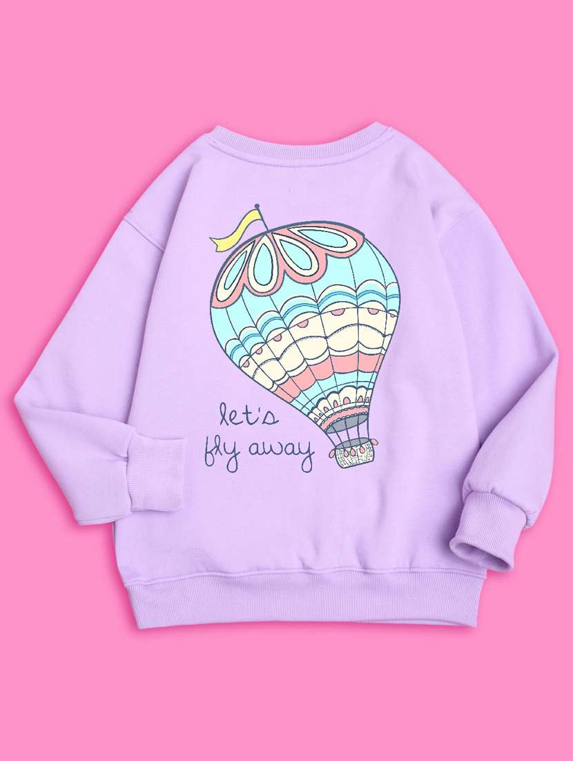 lavender round neck sweatshirts - 20684967 - Standard Image - 1