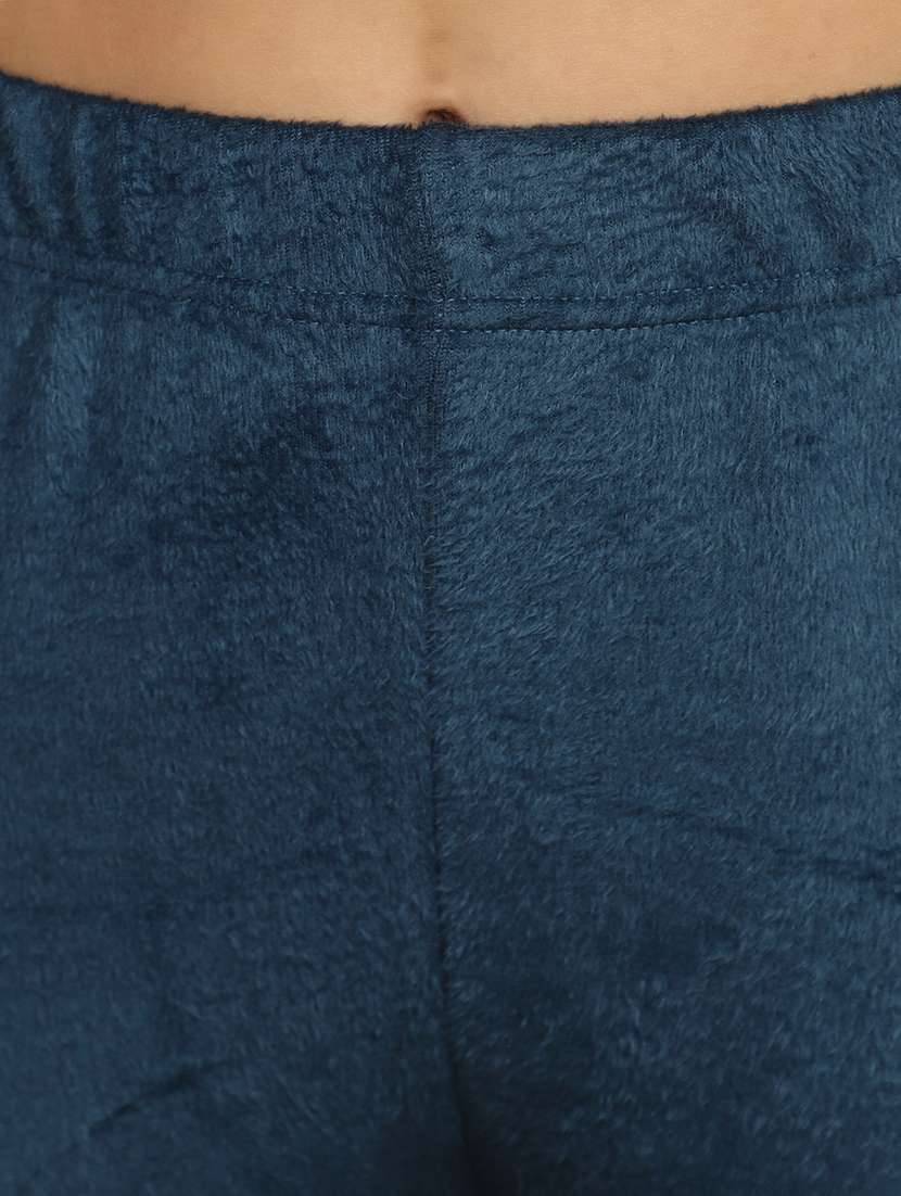 women solid full length woolen legging - 20685852 -  Standard Image - 4