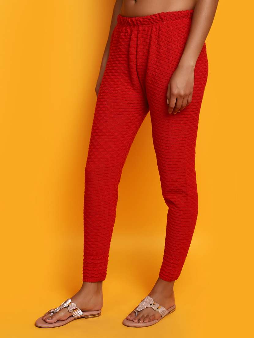 women full length woolen legging - 20685854 -  Standard Image - 1