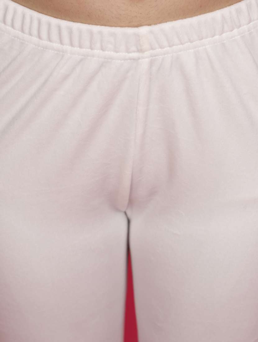 women solid full length legging - 20685859 -  Standard Image - 4