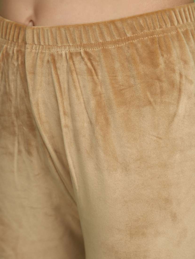 women solid full length legging - 20685866 -  Standard Image - 4