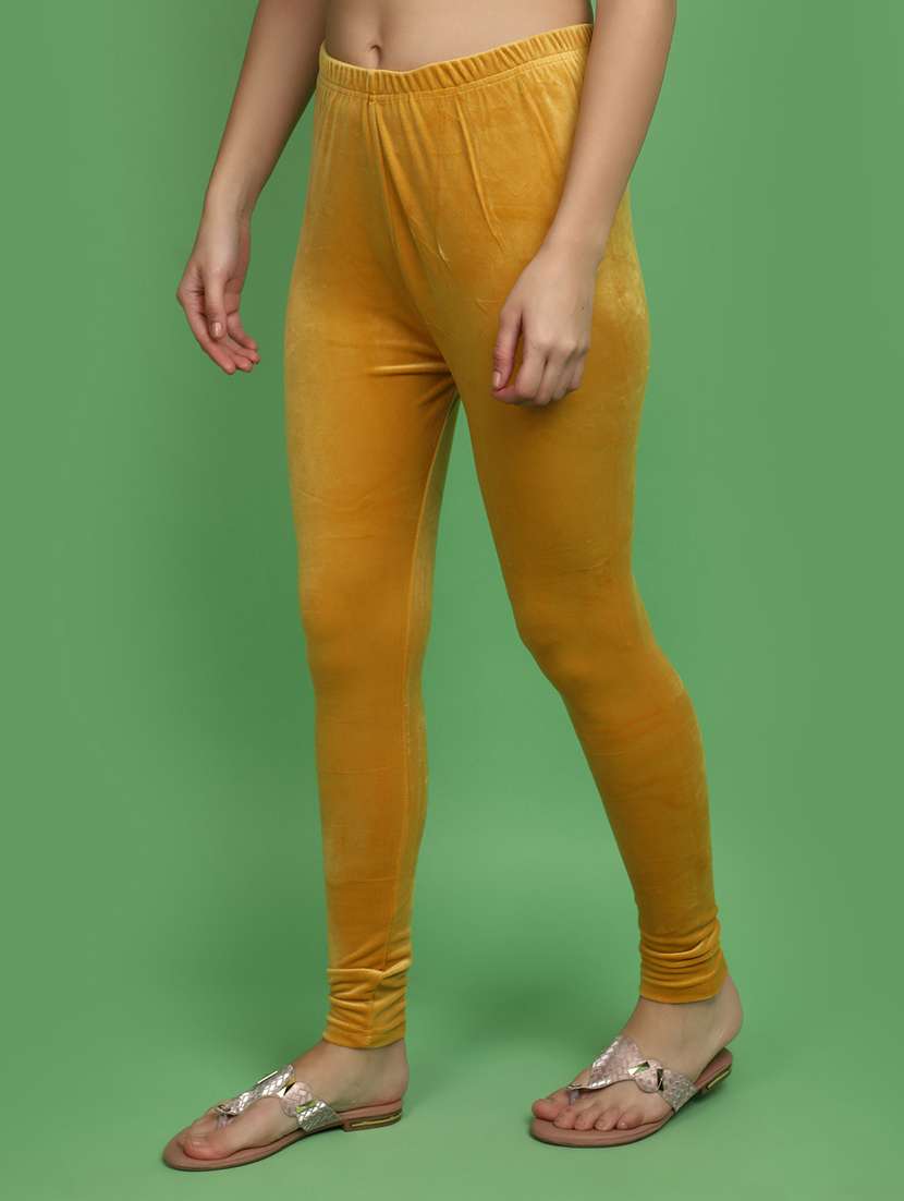 women solid full length legging - 20685868 -  Standard Image - 1