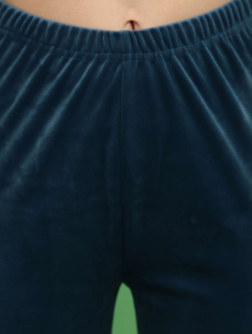 women solid full length legging - 20685869 -  Standard Image - 4