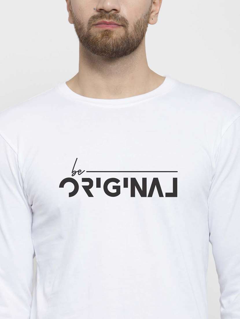 men round neck chest print t-shirt - 20685872 - Standard Image - 4