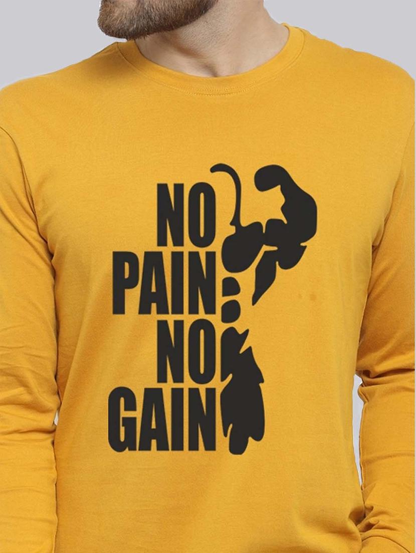 men round neck front print t-shirt - 20685919 - Standard Image - 4