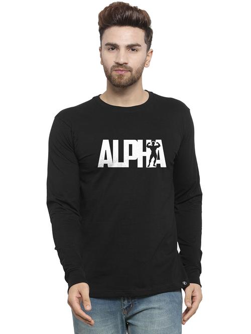 men round neck chest print t-shirt - 20685923 -  Standard Image - 0