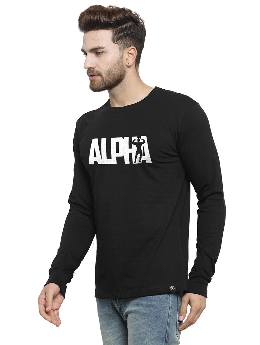 men round neck chest print t-shirt - 20685923 -  Standard Image - 1
