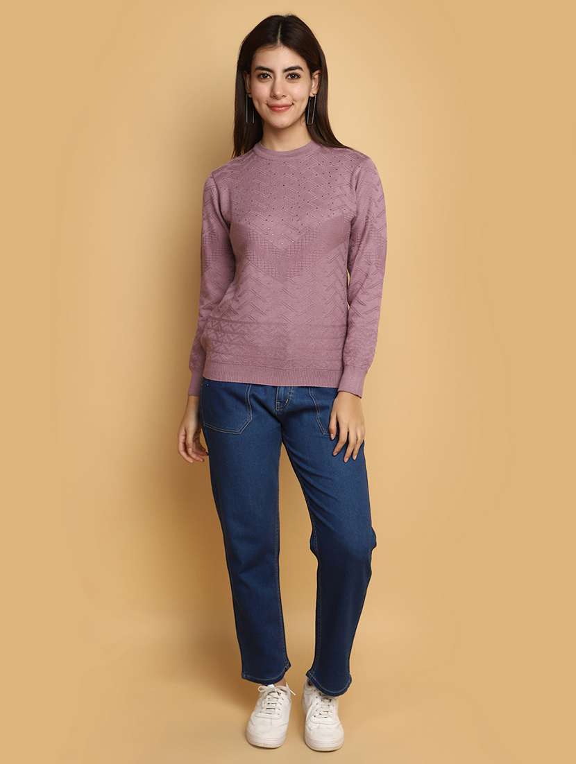 women embellished long sleeves pullover - 20686161 -  Standard Image - 4