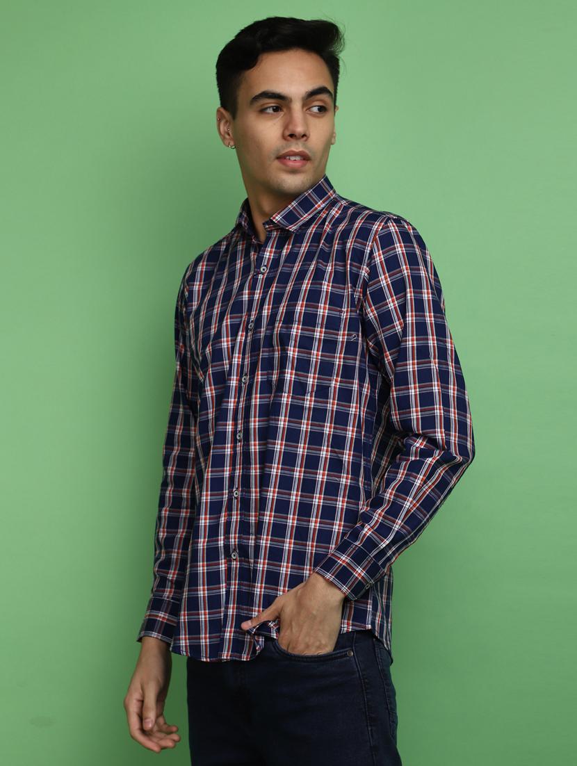 blue cotton casual shirt - 20686246 -  Standard Image - 1