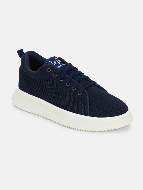 solid blue lace up sneaker - 20686385 -  Standard Image - 0