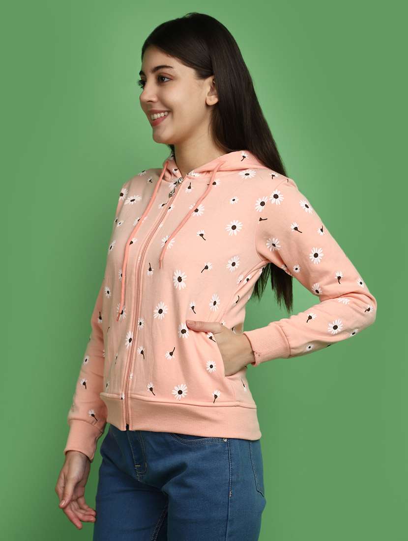 women front print long sleeve sweatshirt - 20686427 -  Standard Image - 1