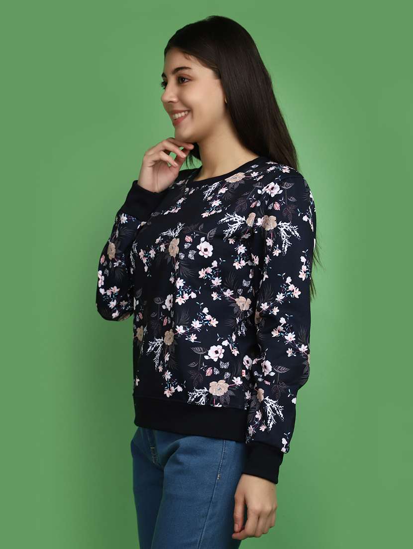 women all over print long sleeve sweatshirt - 20686435 -  Standard Image - 1