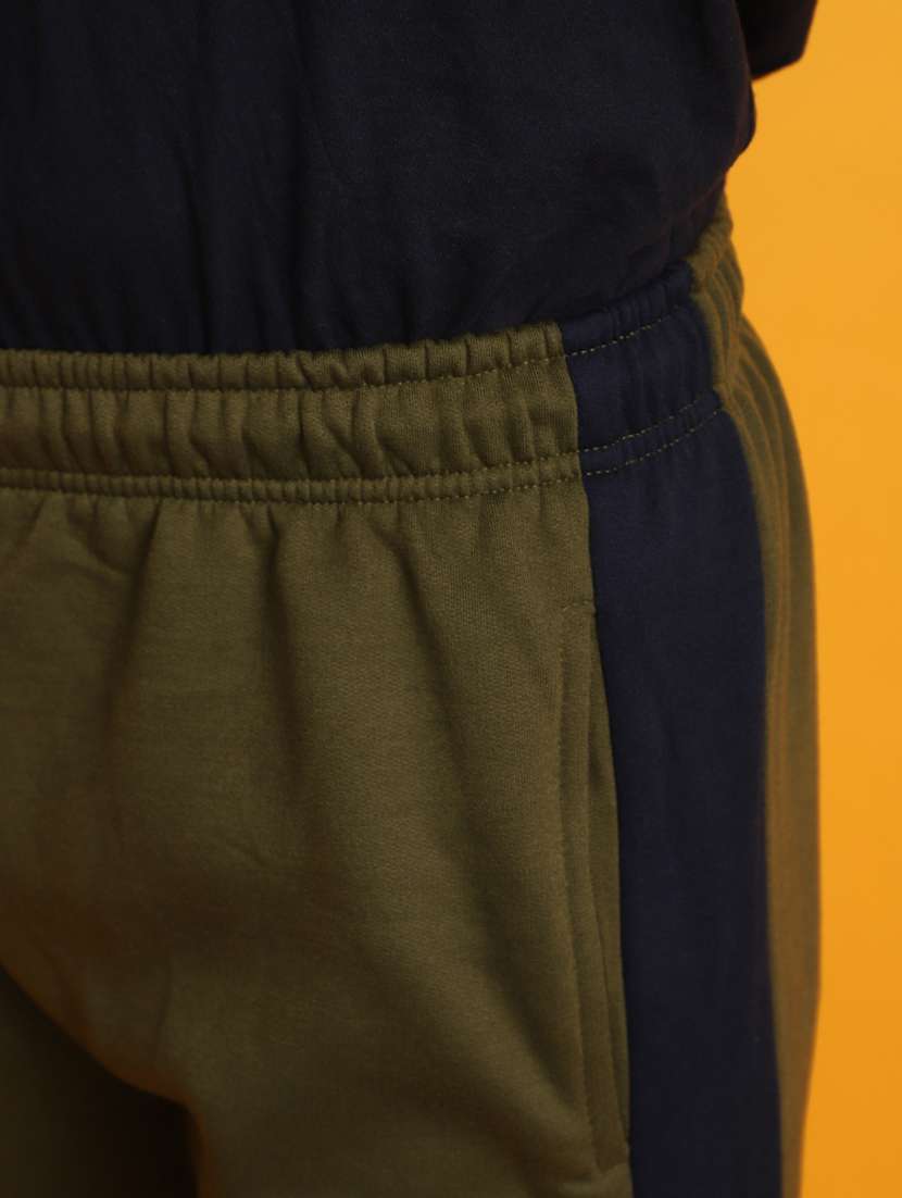 green colourblocked taped detailed track suit - 20686553 -  Standard Image - 4