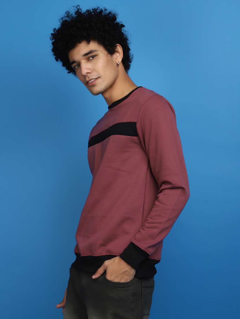 men chest print crew neck sweatshirt - 20686646 -  Standard Image - 1