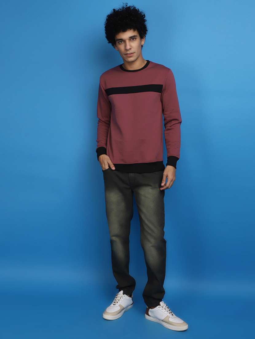 men chest print crew neck sweatshirt - 20686646 -  Standard Image - 4