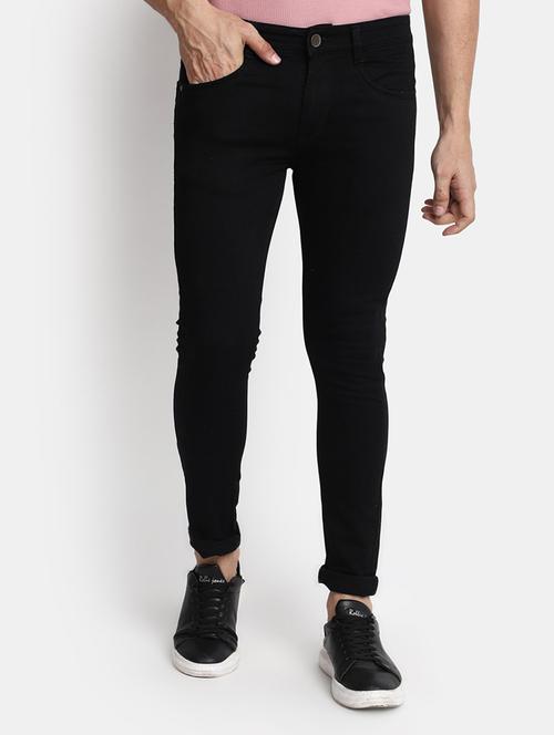 mens slim fit plain jeans - 20686892 - Standard Image - 0