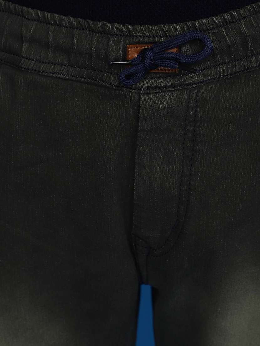 men solid mid rise jogger - 20686900 -  Standard Image - 4