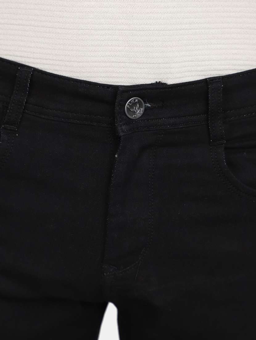 Mens Straight Fit Plain Jeans - 20686919 -  Standard Image - 6