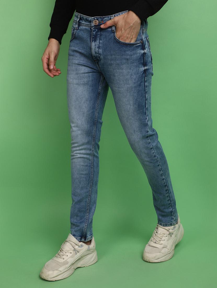 mens slim fit plain jeans - 20686937 - Standard Image - 1