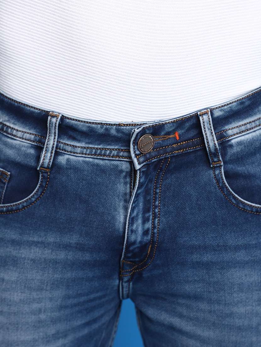 mens skinny fit plain jeans - 20686941 -  Standard Image - 4