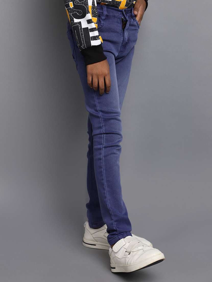 boy's plain slim fit jeans - 20686961 -  Standard Image - 1