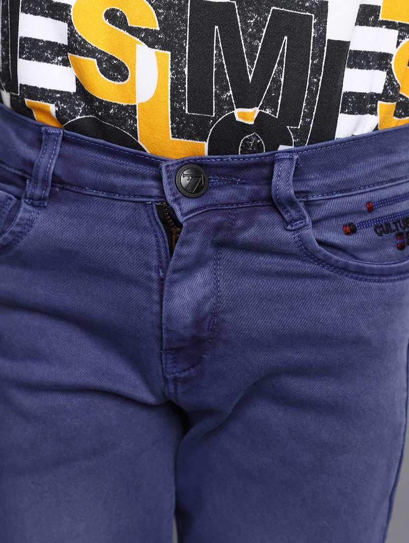 boy's plain slim fit jeans - 20686961 -  Standard Image - 4