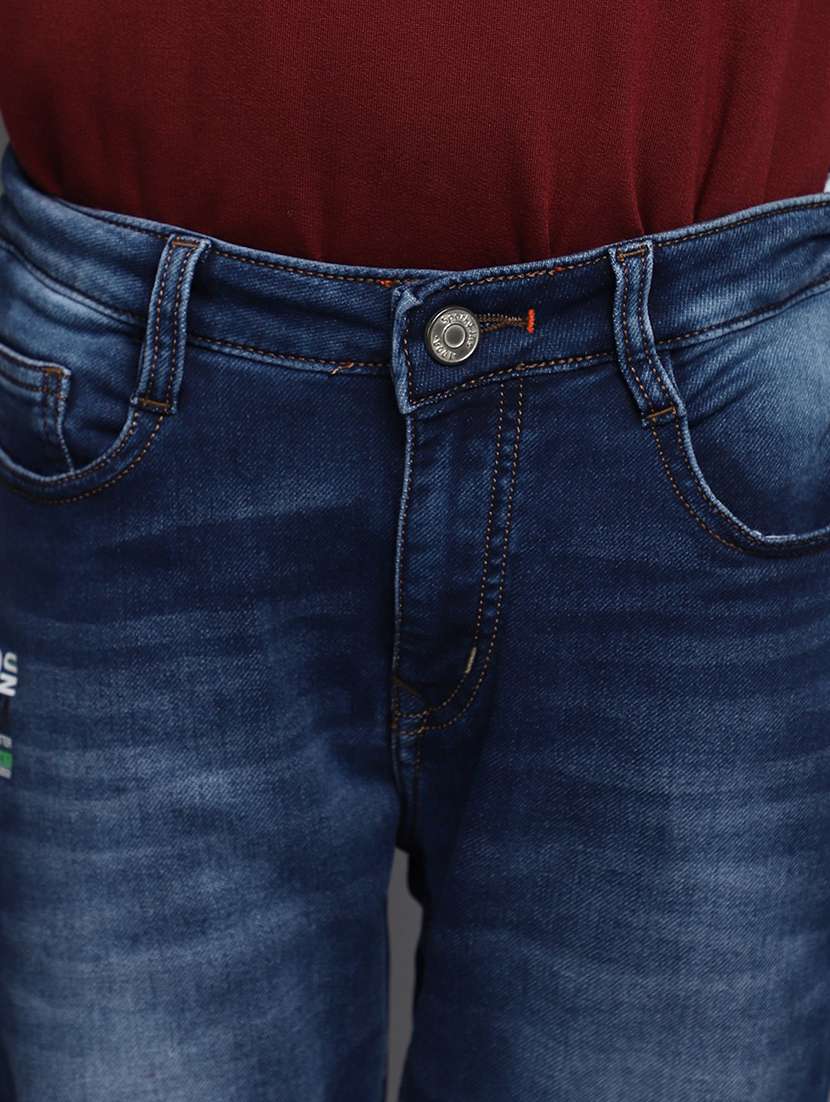 boy's plain slim fit jeans - 20686967 -  Standard Image - 4