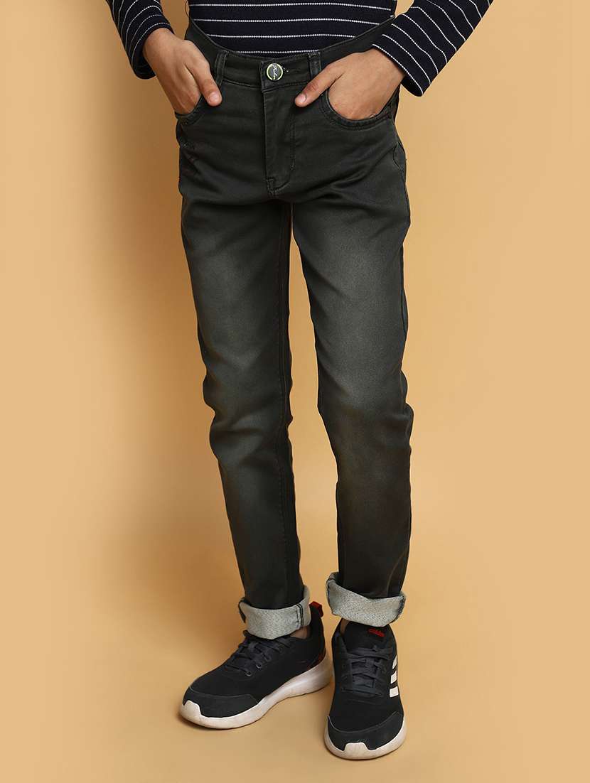 boy's plain slim fit jeans