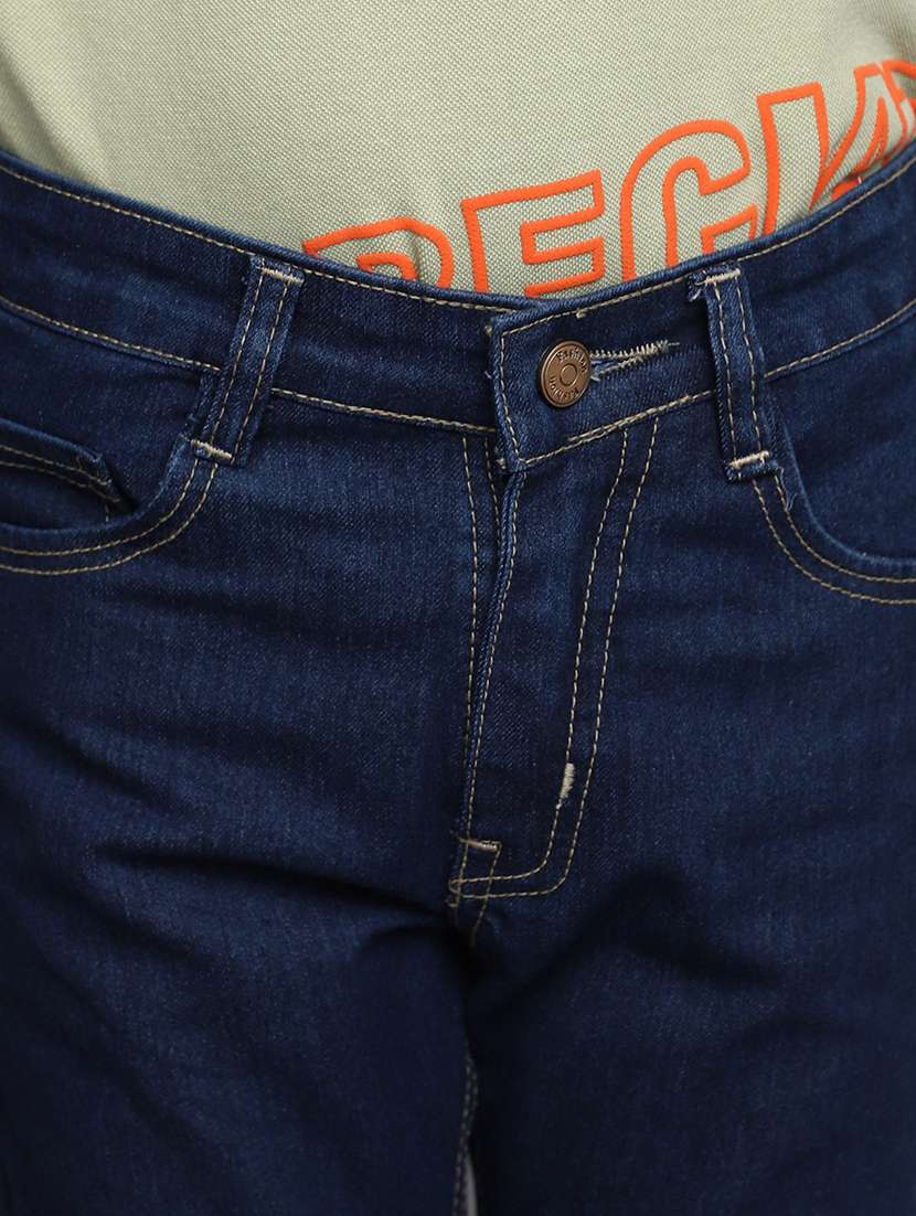 boy's plain slim fit jeans - 20686983 -  Standard Image - 4
