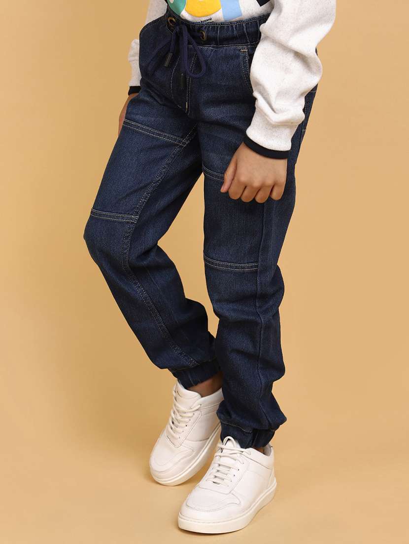 boy's plain slim fit jeans - 20686991 -  Standard Image - 1