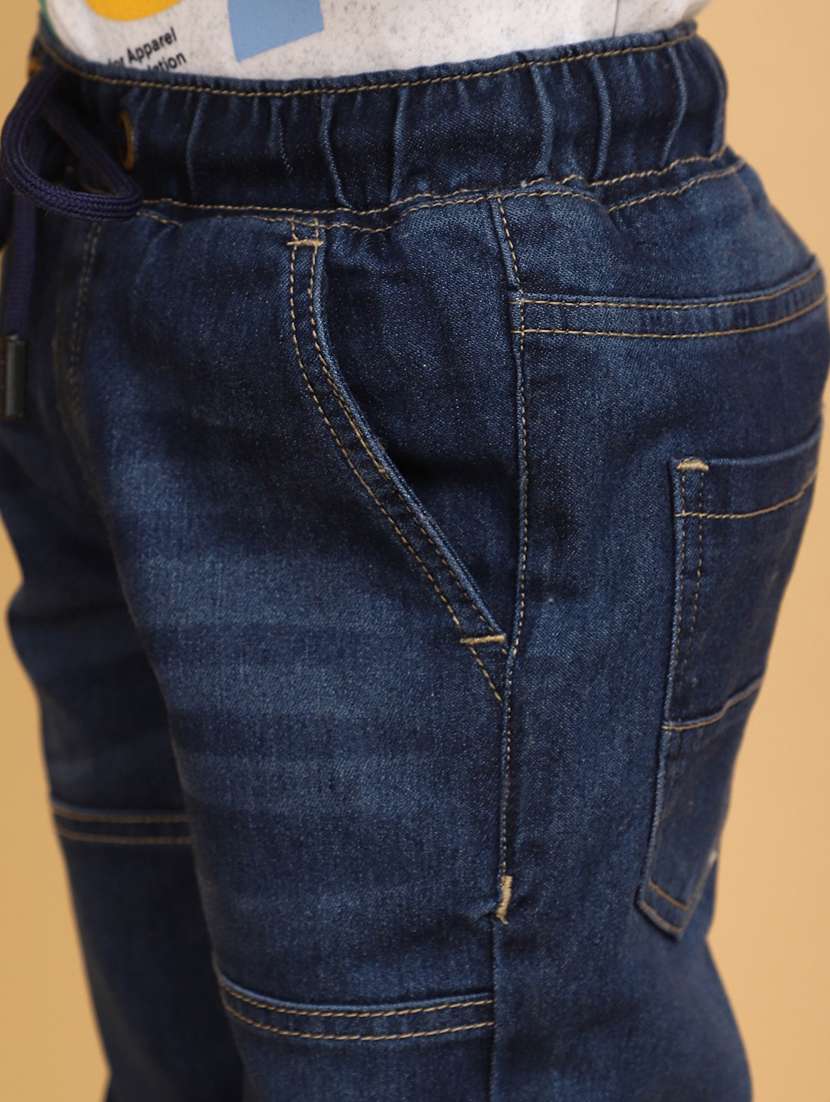 boy's plain slim fit jeans - 20686991 -  Standard Image - 4