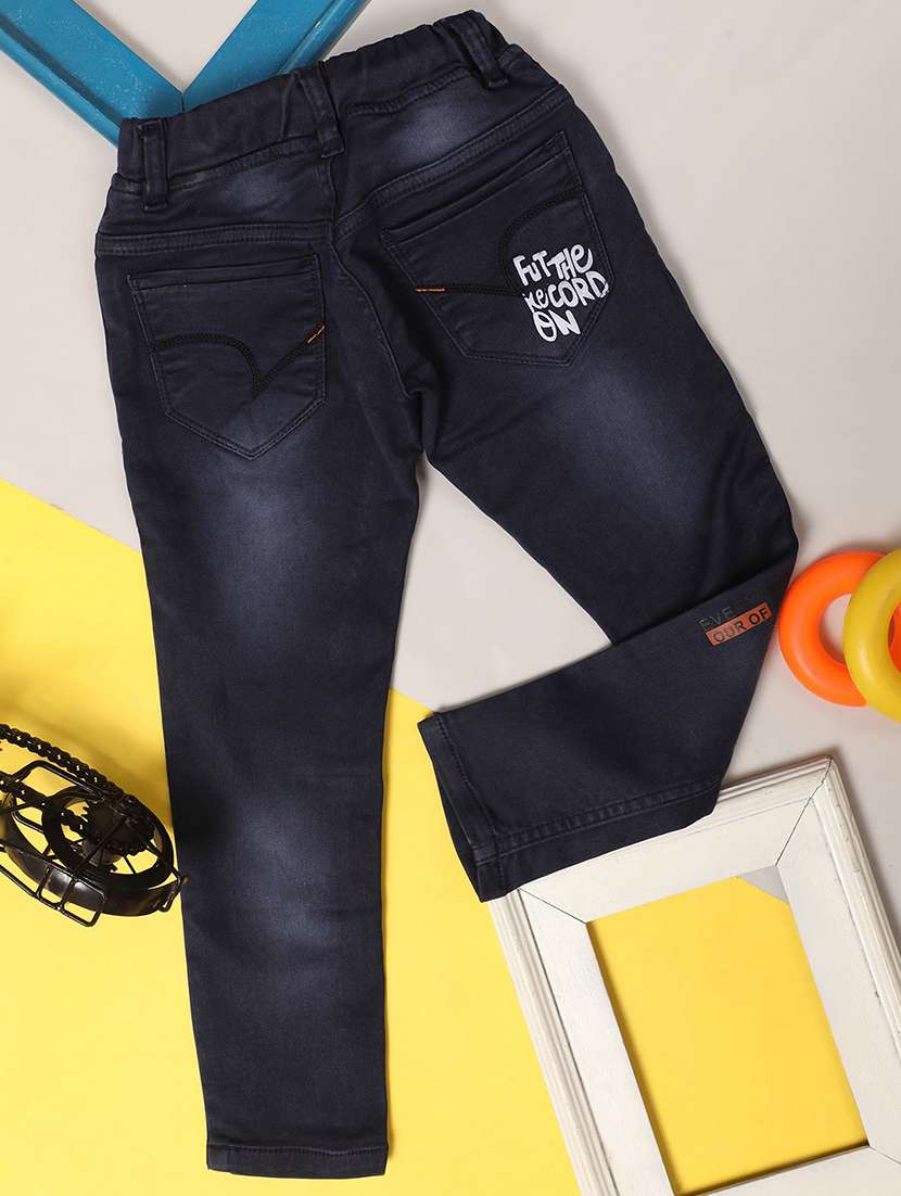 boy's embroidered slim fit jeans - 20686996 -  Standard Image - 1