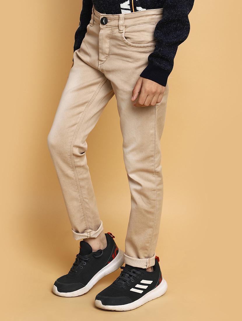 boy's plain slim fit jeans - 20687030 - Standard Image - 1