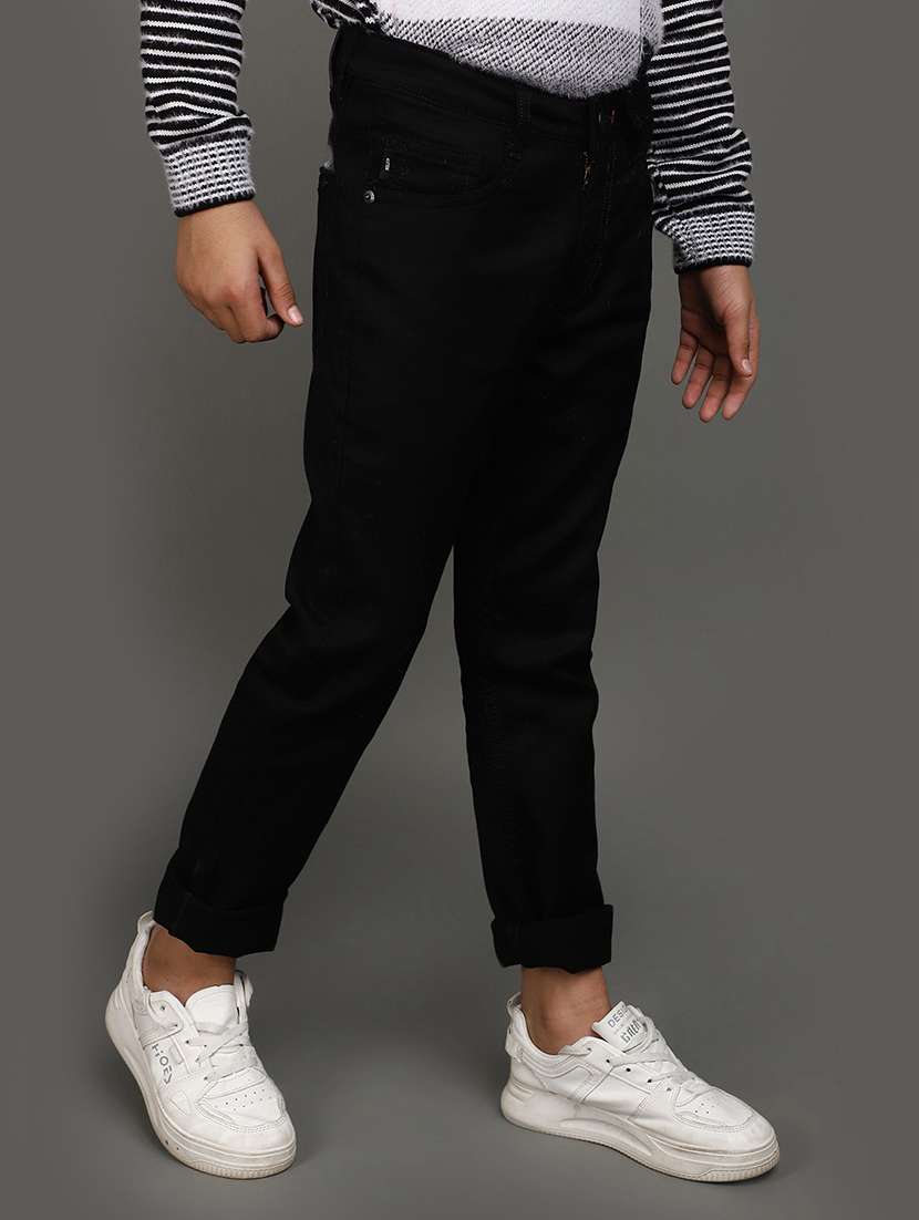 boy's plain slim fit jeans - 20687038 -  Standard Image - 1