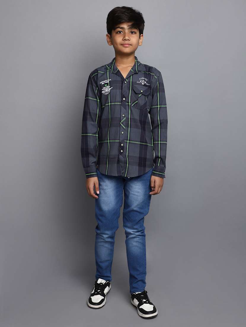 boy's plain slim fit jeans - 20687043 -  Standard Image - 4