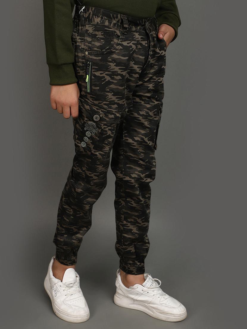 boys mid rise camouflage joggers - 20687056 - Standard Image - 1