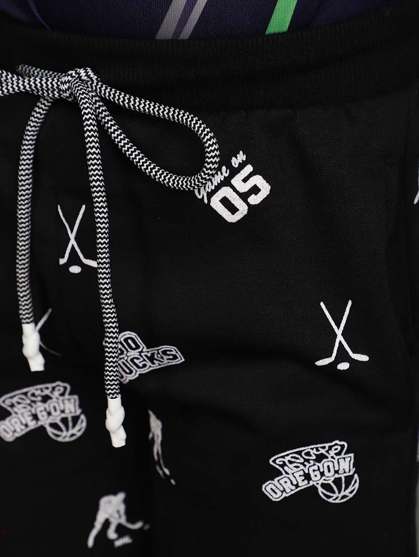 boys mid rise cotton track pant - 20687063 -  Standard Image - 4