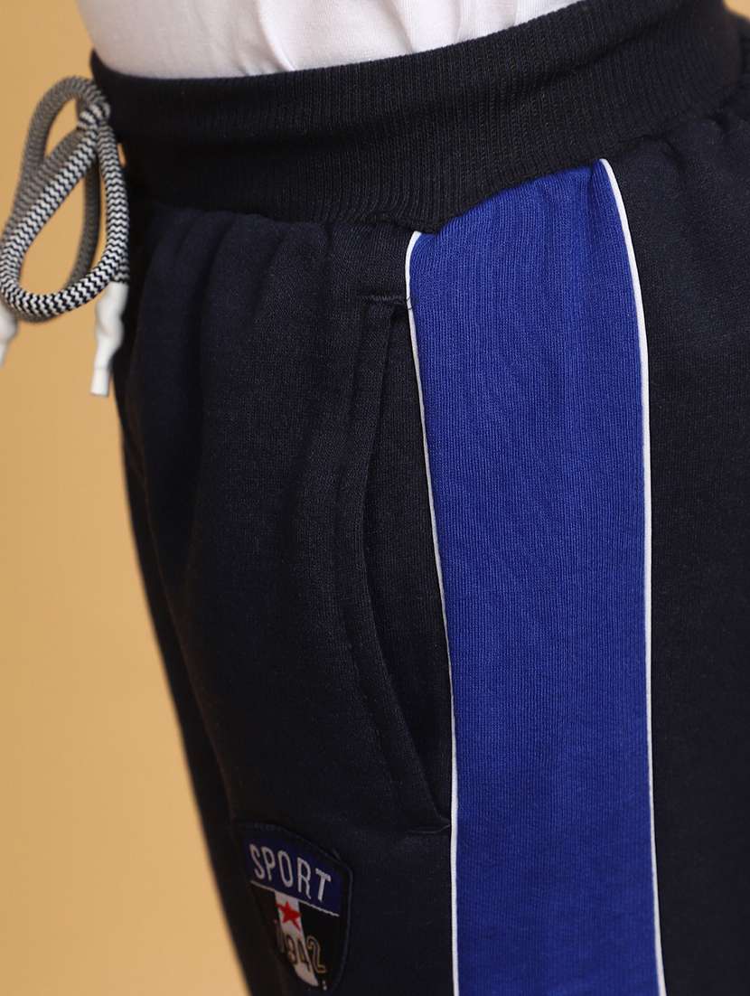 boys mid rise cotton track pant - 20687068 -  Standard Image - 4