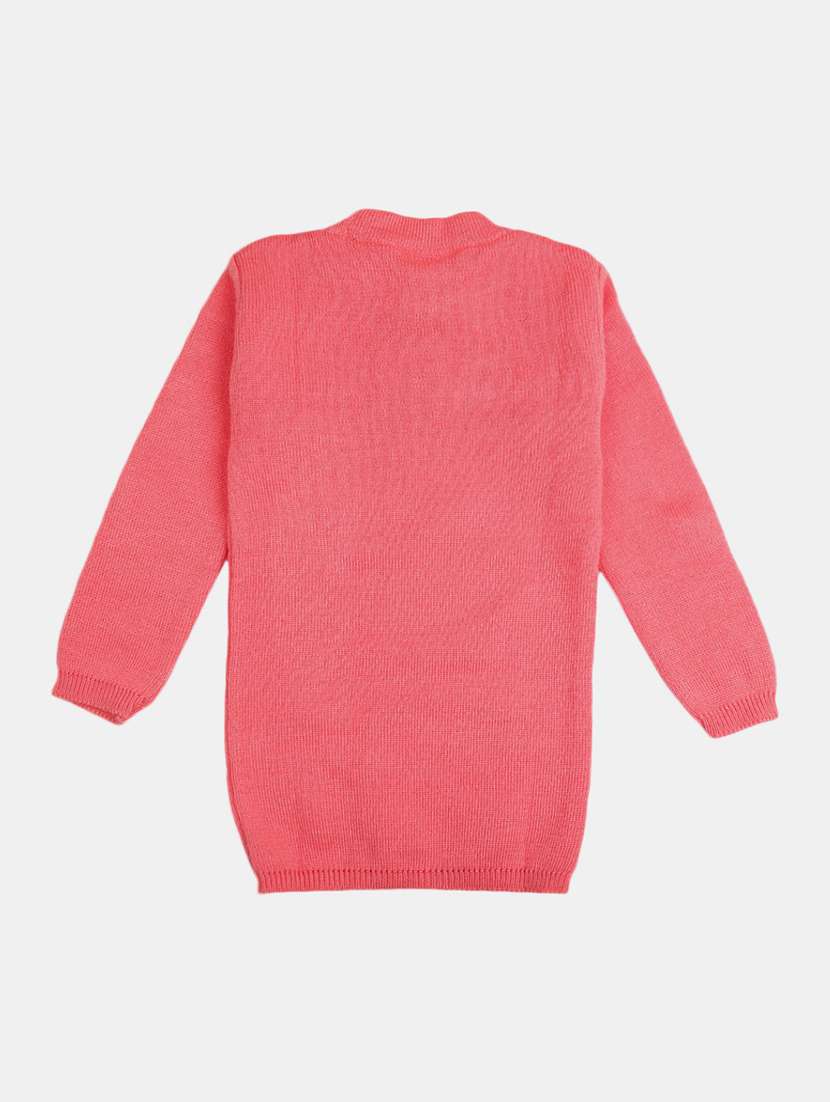 girls long sleeved solid regular sweater - 20687279 -  Standard Image - 1