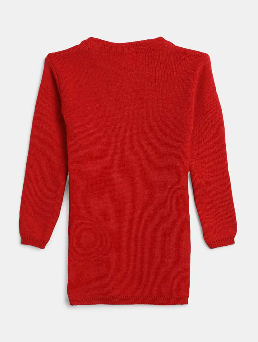 girls long sleeved solid regular sweater - 20687291 -  Standard Image - 1