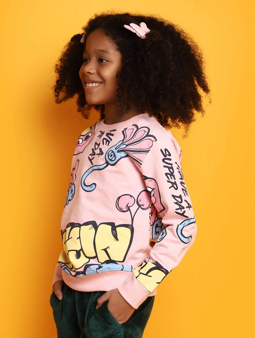 rosewater graphic print round neck tees - 20687439 -  Standard Image - 1