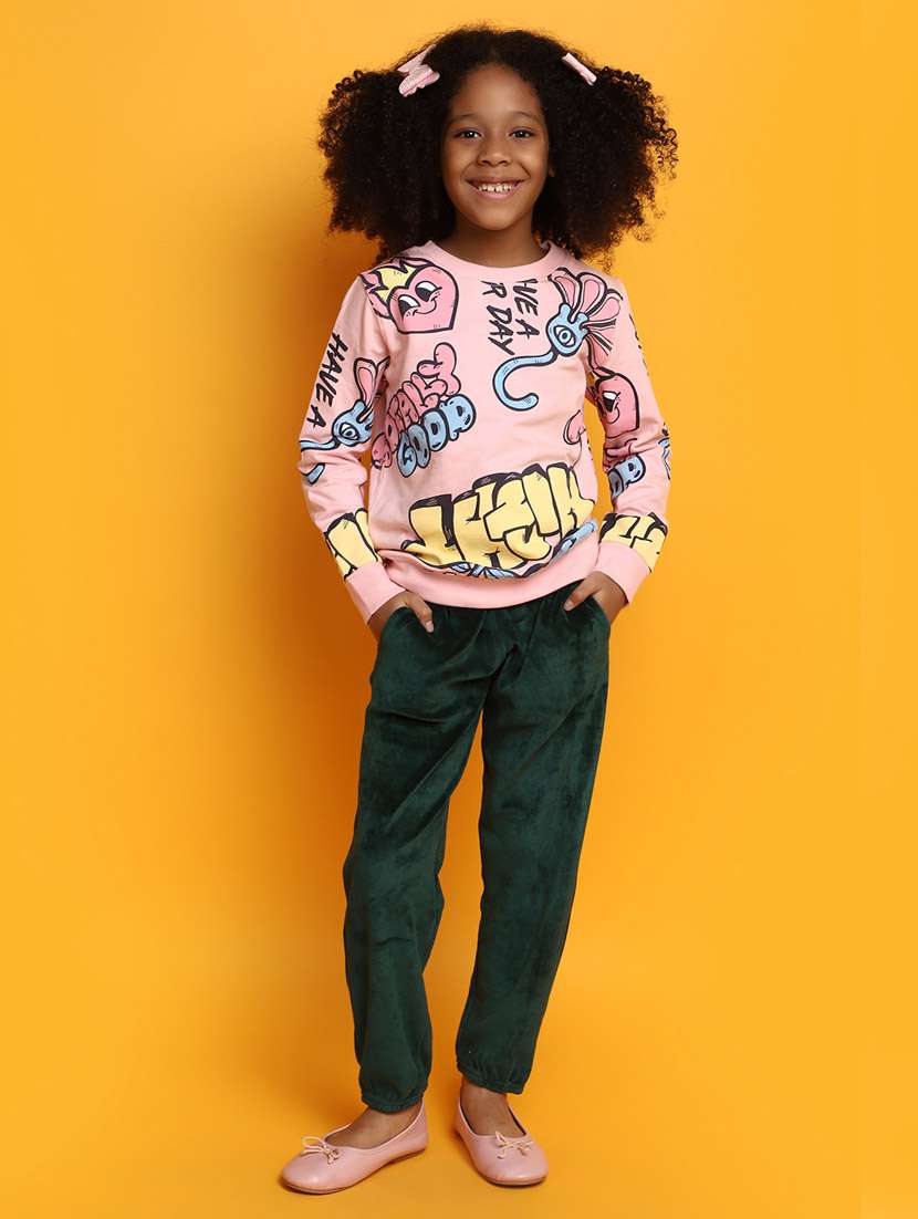 rosewater graphic print round neck tees - 20687439 -  Standard Image - 4