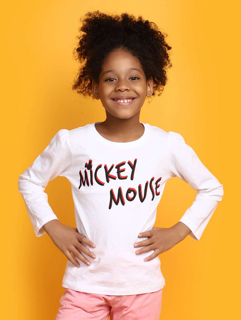 white typographic print round neck tees