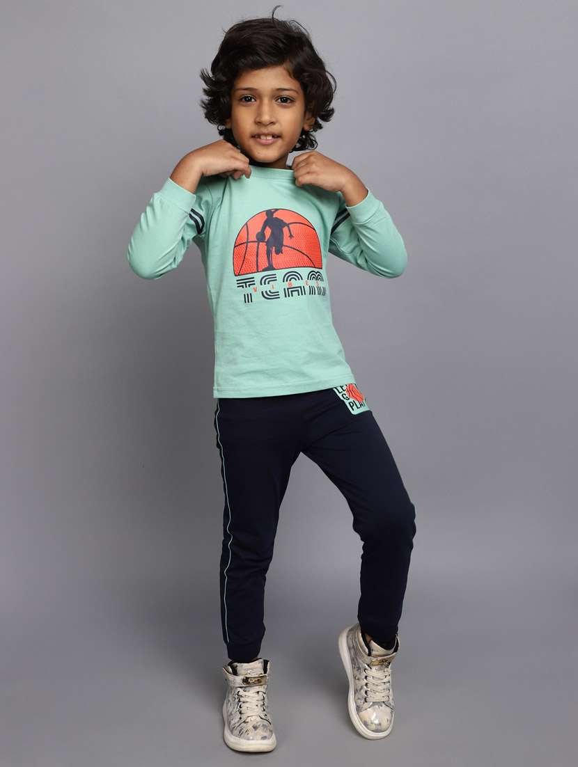 boys printed twin sets  - 20687501 -  Standard Image - 1