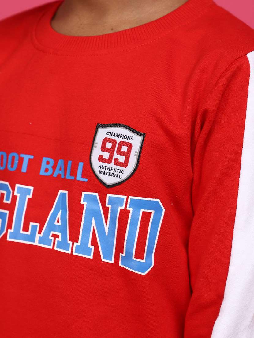 red boys printed twin sets  - 20687506 -  Standard Image - 4