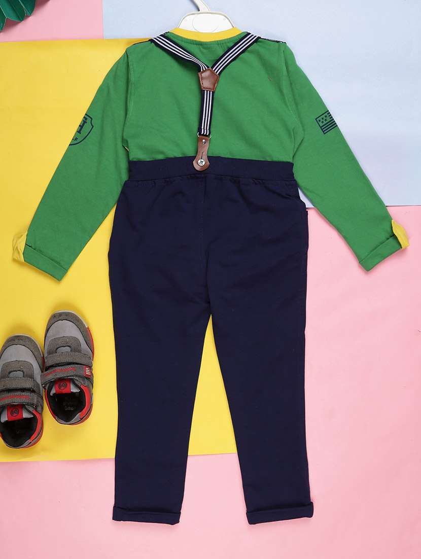 green boys printed twin sets  - 20687507 -  Standard Image - 1