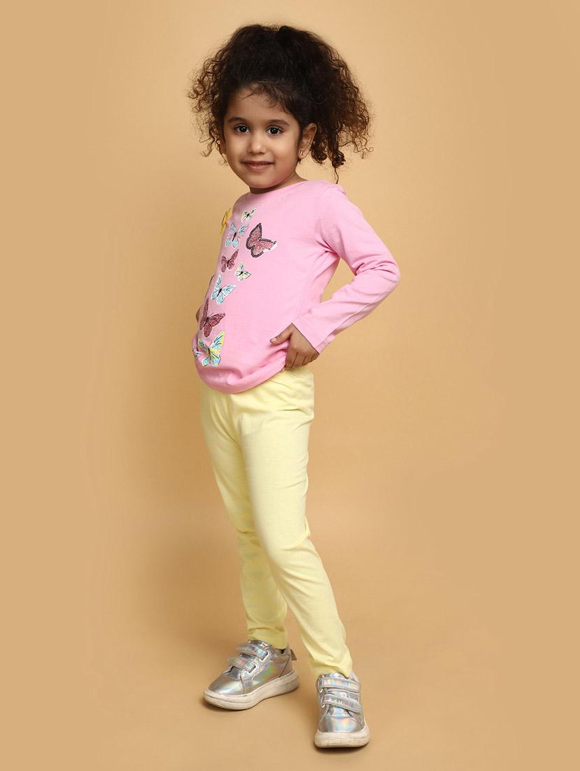 girls cotton full lenght twin set - 20687578 - Standard Image - 1