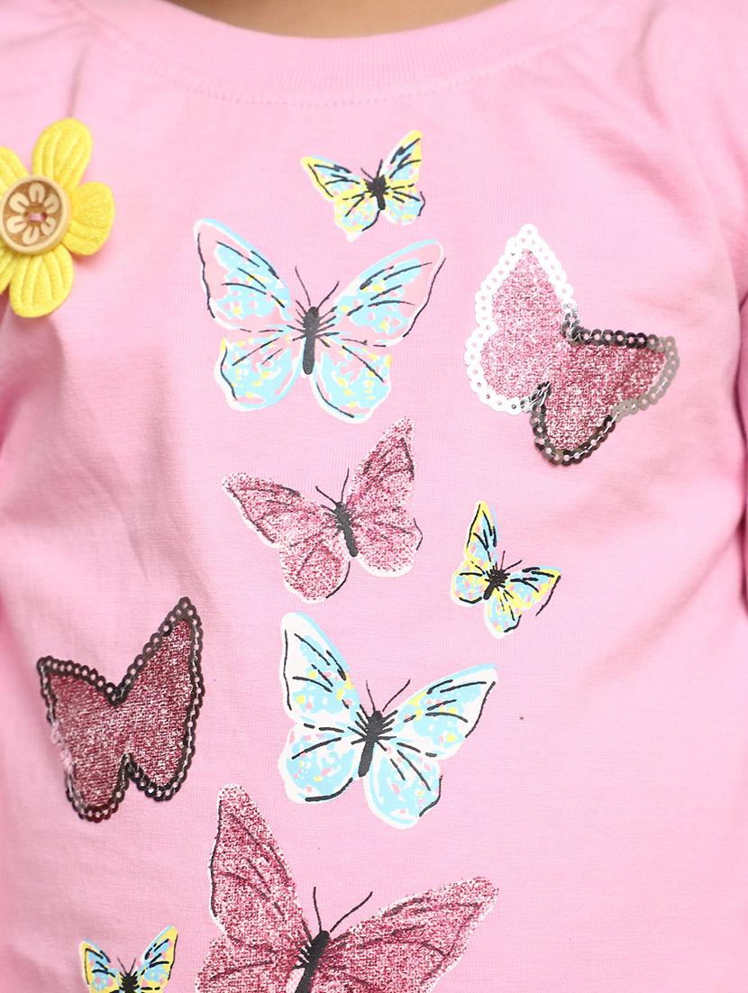 girls cotton full lenght twin set - 20687578 - Standard Image - 4